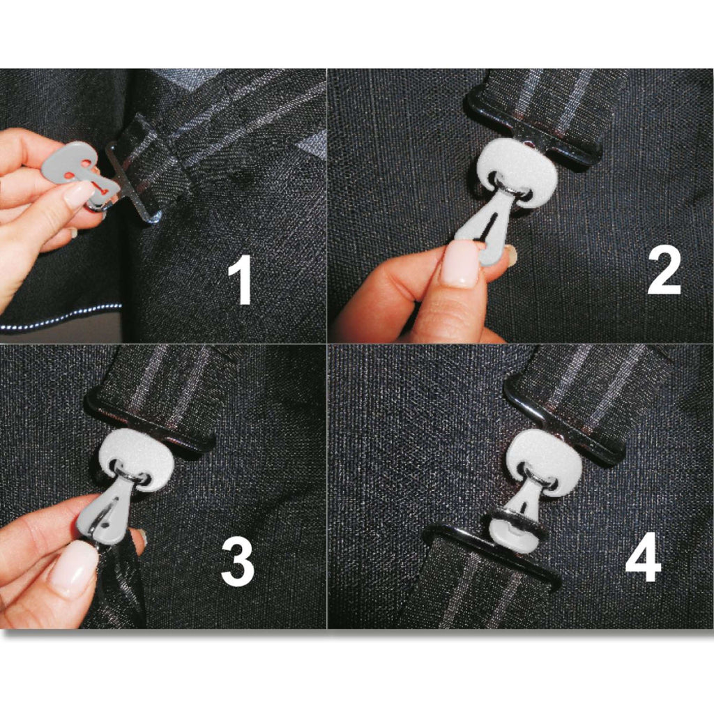 Waldhausen Fermeture de Sécurité Safe-Gum Gris Argent