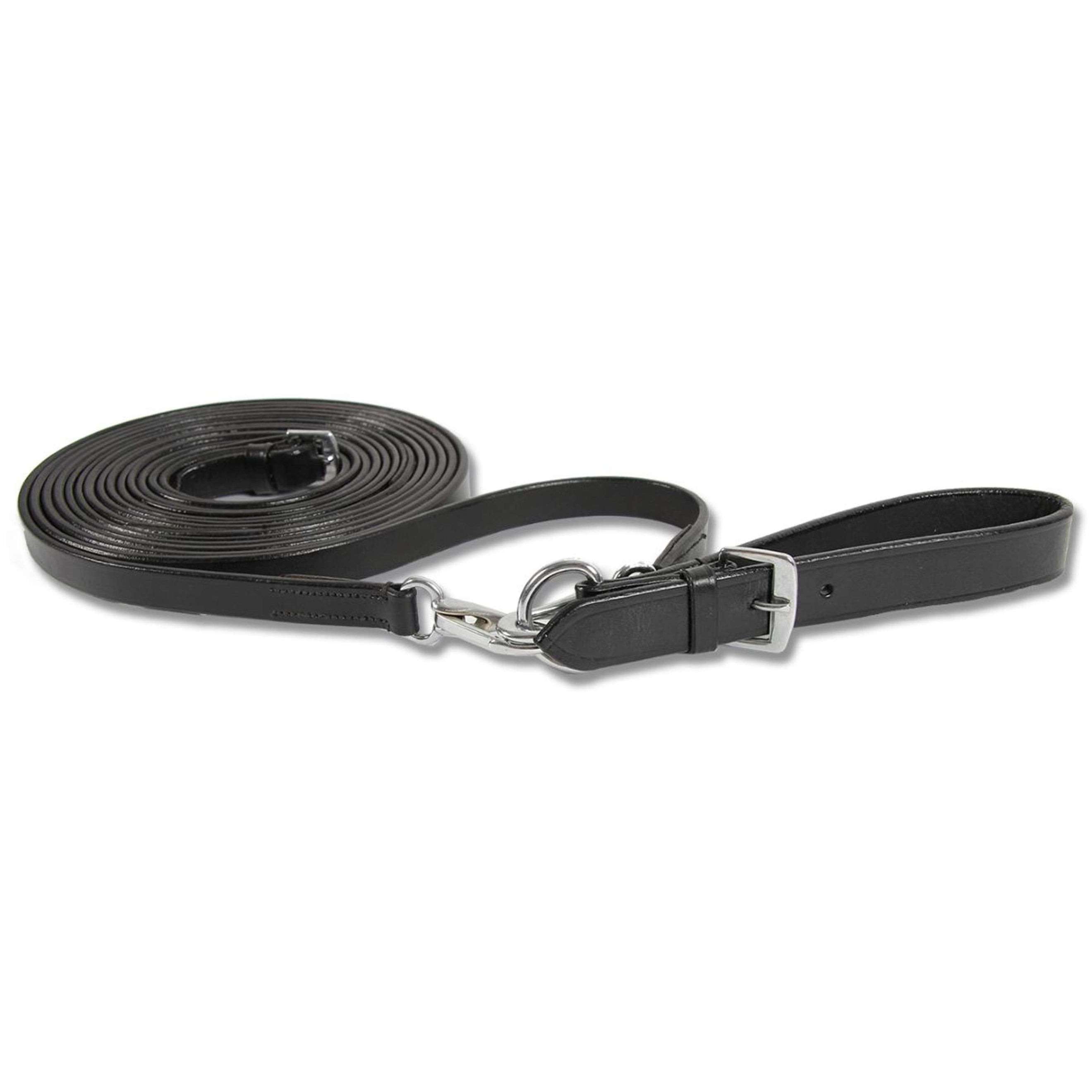 Star Longues Rênes 15mm Cuir Noir Star Longues Rênes 15mm Cuir Noir