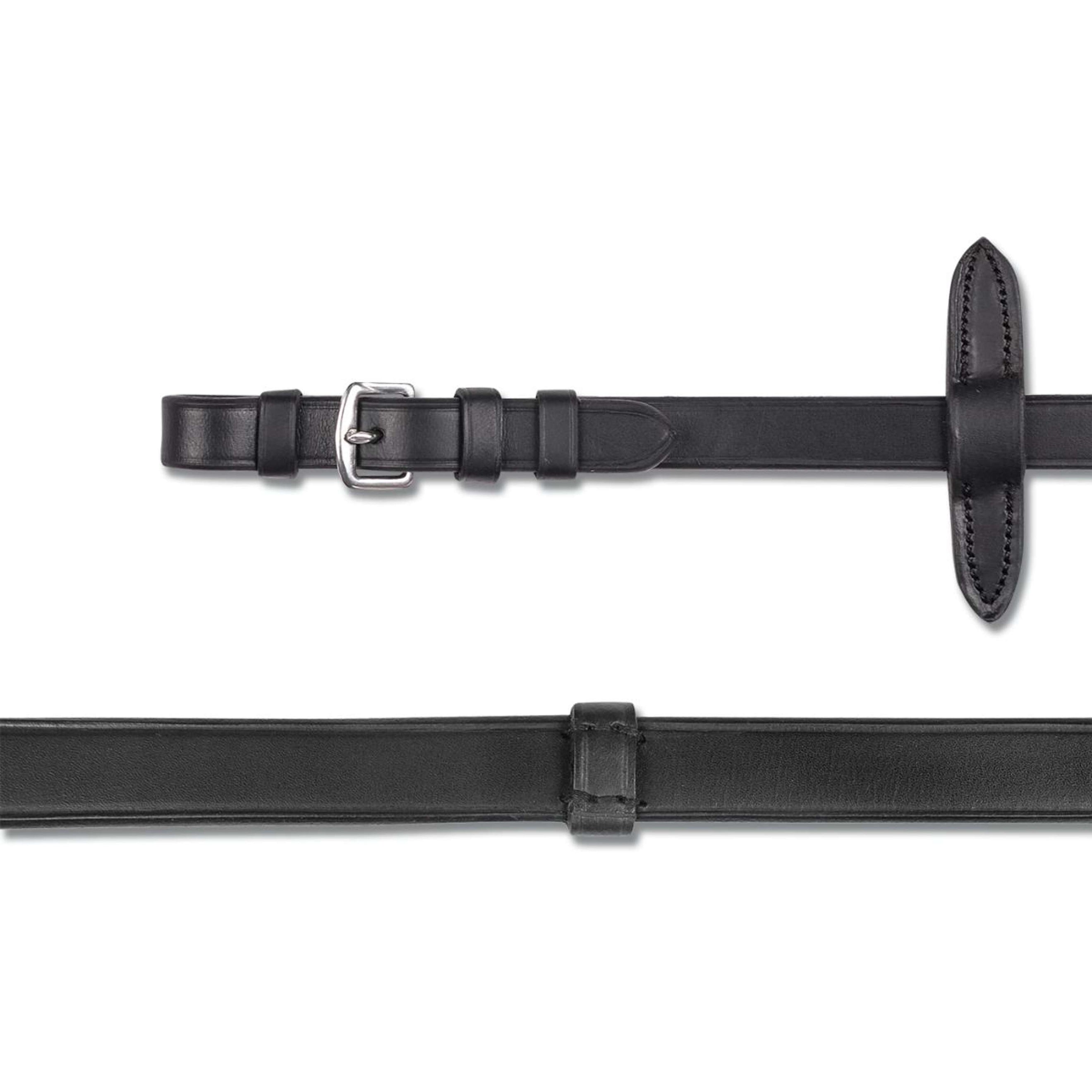 Waldhausen Rênes X-Line Cuir Extra Longue Noir