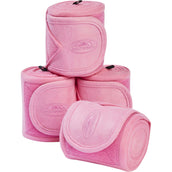 Weatherbeeta Bandages Fleece 4 Pièces Bubblegum/Rose