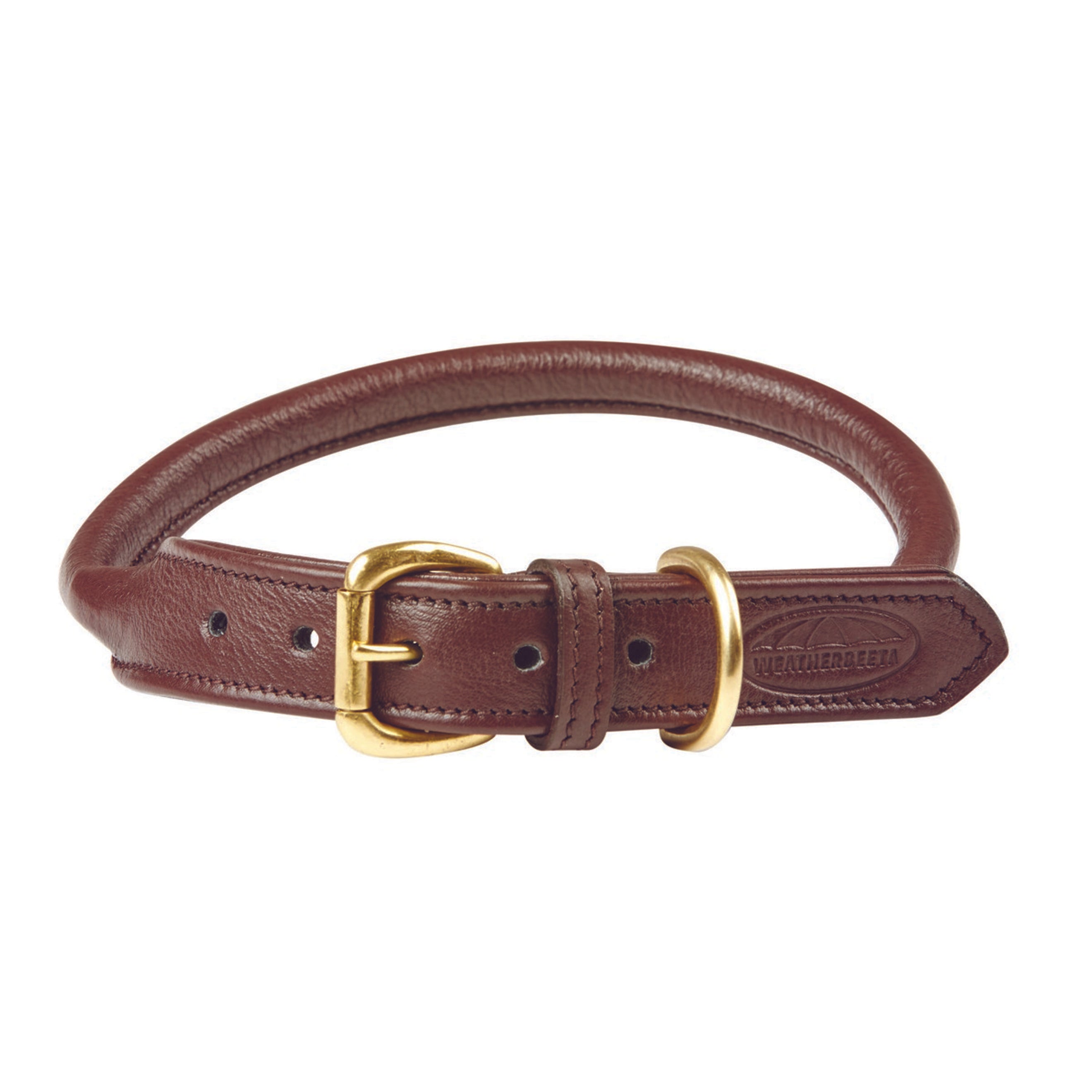 WeatherBeeta Collier pour Chien Rolled Leather Marron WeatherBeeta Collier pour Chien Rolled Leather Marron