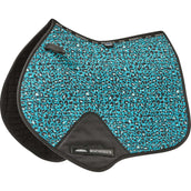 Weatherbeeta Tapis de Selle Prime Leopard de Saut Léopard Turquoise