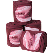 Weatherbeeta Bandages Fleece 4 Pièces Bordeaux