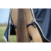 Weatherbeeta Couvre-reins Essential Fleece Lined Quarter Marine/Argent/Rouge