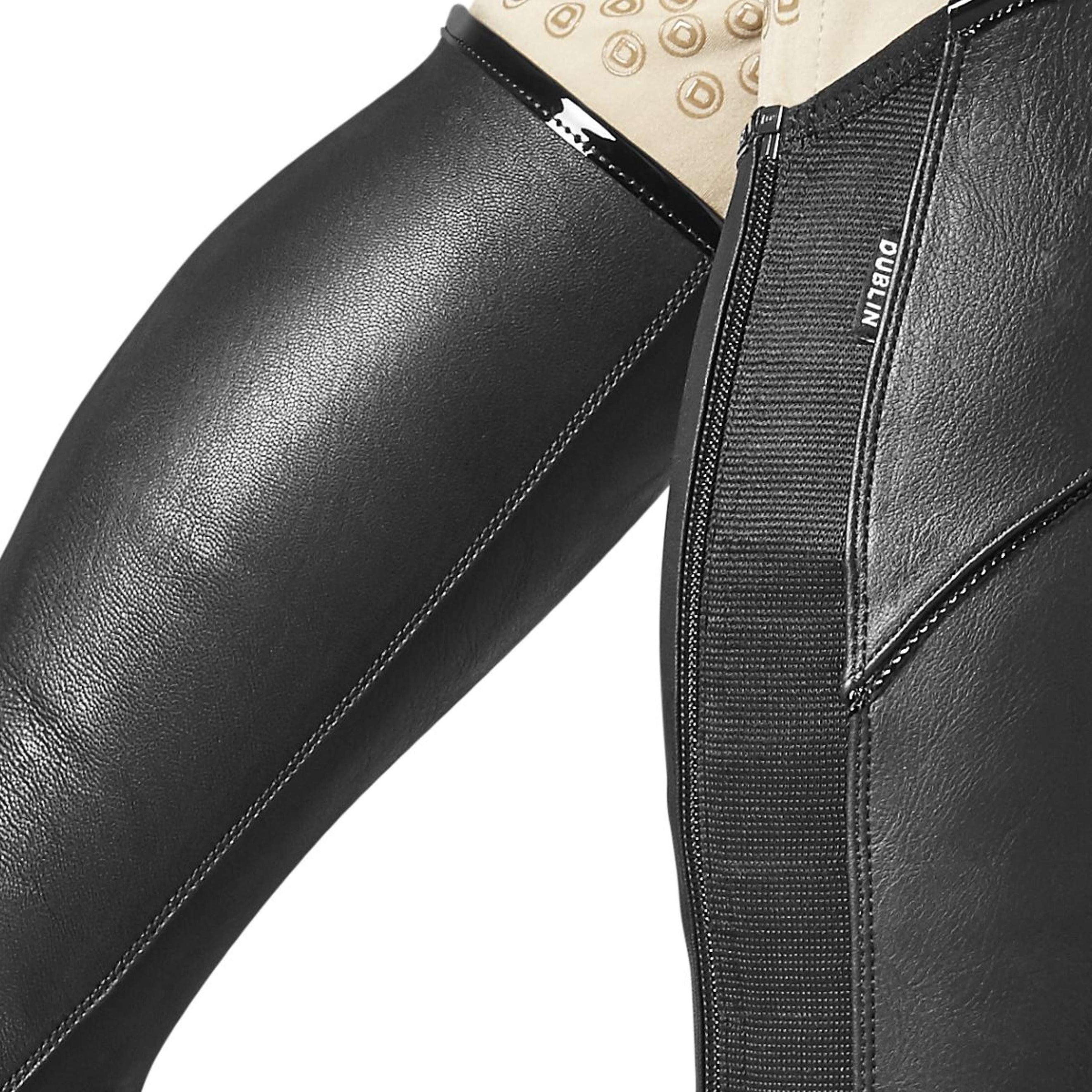 Dublin Chaps Stretch Fit Noir/Patent Piping Dublin Chaps Stretch Fit Noir/Patent Piping