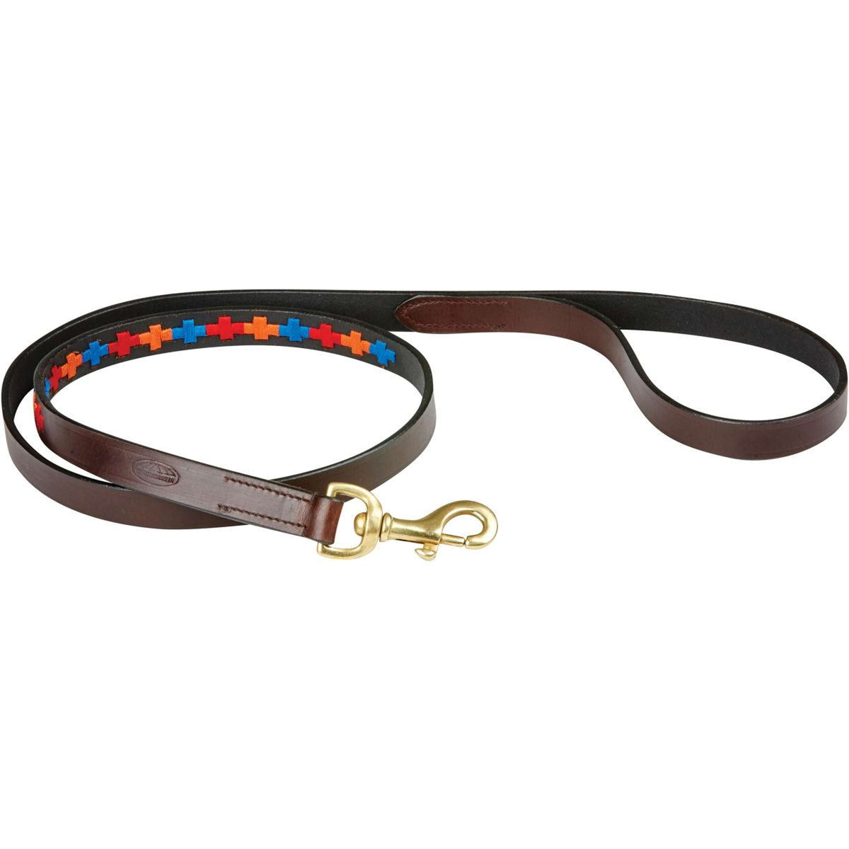 Weatherbeeta Laisse pour Chien Polo Cuir Beaufort Brown/Rouge/Orange/Bleu