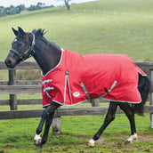 Weatherbeeta Couverture d'Hiver Comfitec Classic Standard Neck Medium/Lite 600D 100g Rouge/Argent/Navy