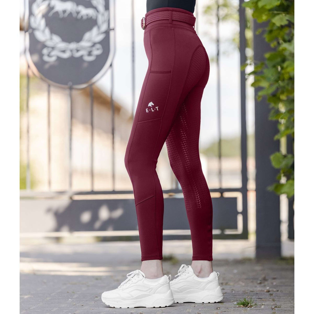 ELT Legging d'Équitation Ella Velvet Red