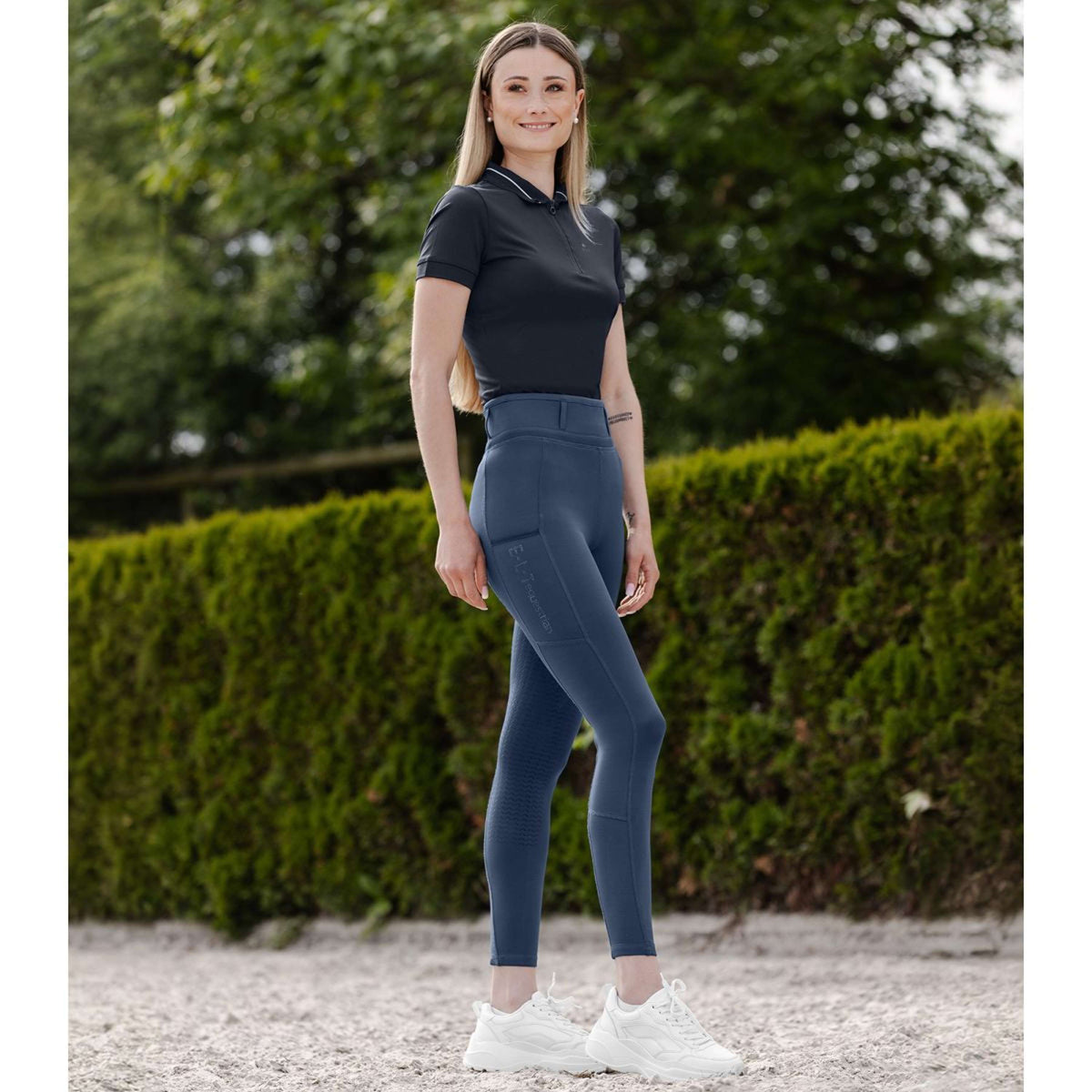 ELT Legging d'Équitation Ella Glam Denim bleu