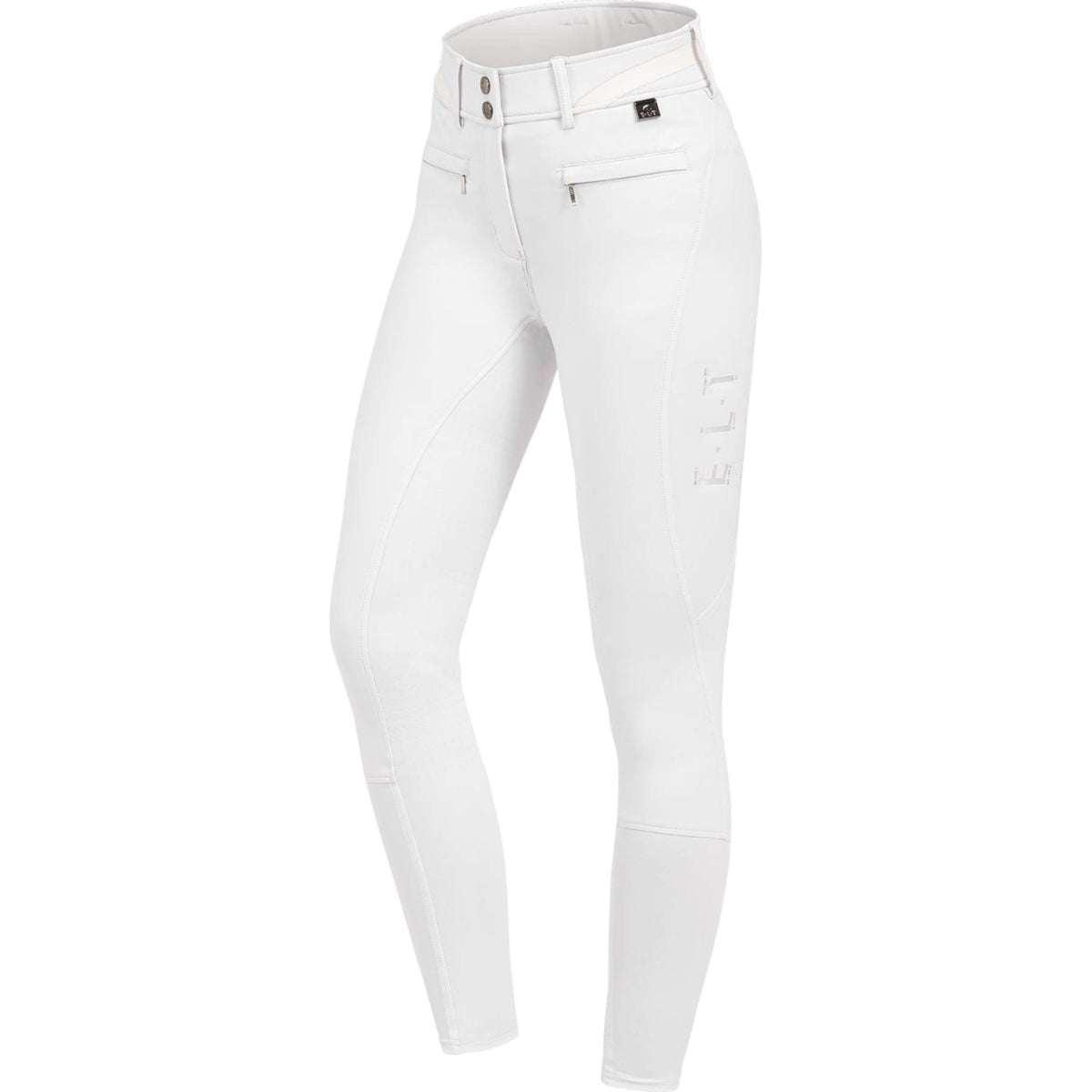 ELT Rijbroek Pantalon d'Équitation Maja Glam Curved High Waist Blanc