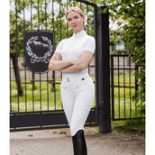 ELT Rijbroek Pantalon d'Équitation Maja Glam Curved High Waist Blanc