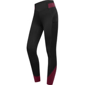 ELT Legging d'Équitation Noemi Black/Velvet Red