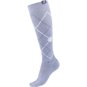 ELT Chaussettes d'Équitation Argyle Blue Grey