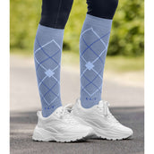 ELT Chaussettes d'Équitation Argyle Blue Grey