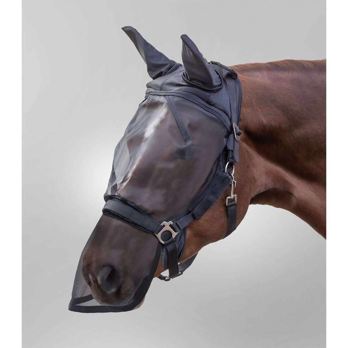 Waldhausen Masque Anti-Mouches Premium Oreille et Nez Noir