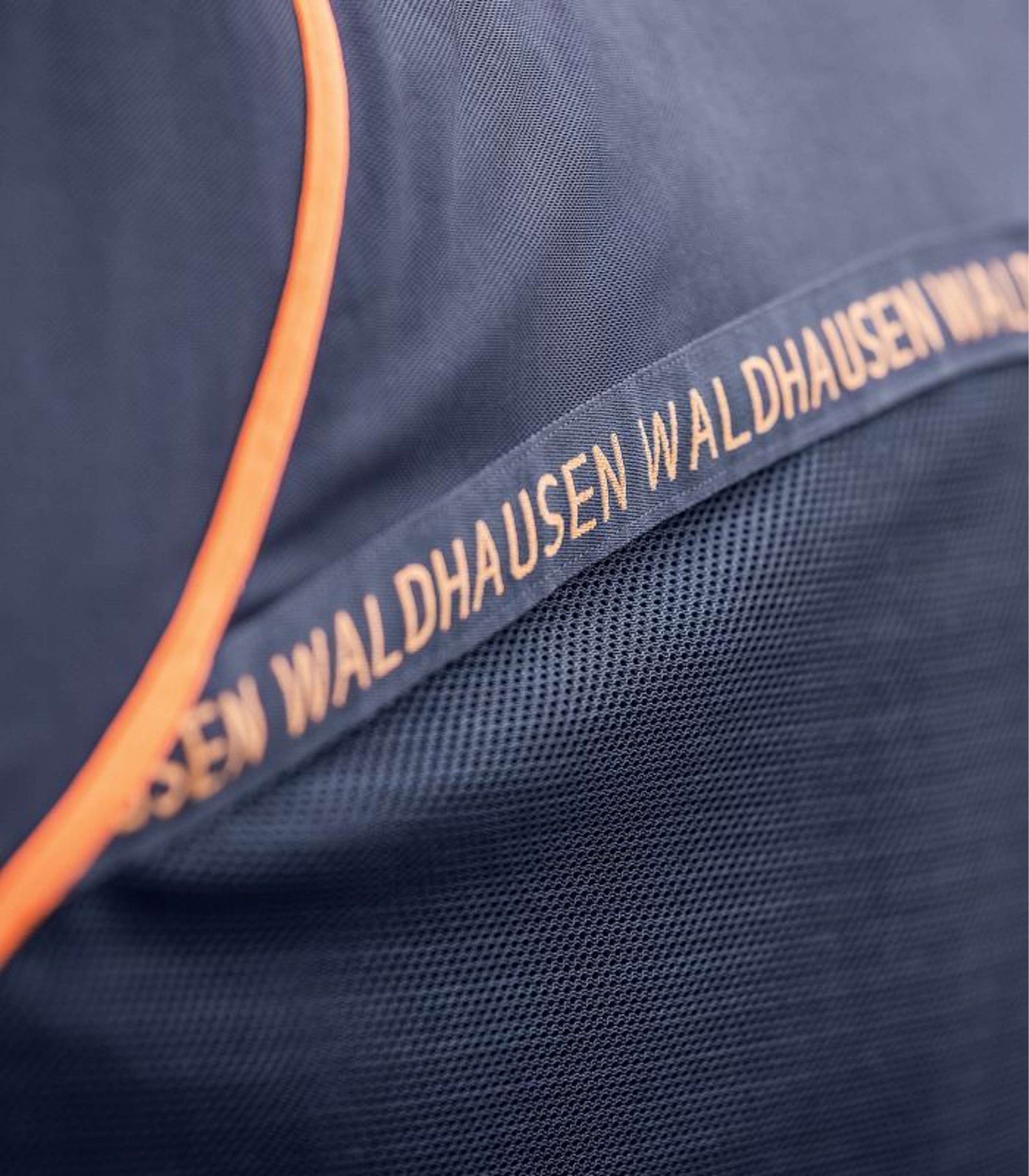 Waldhausen Cooler/Couverture Anti-Mouches Bleu nuit/orange