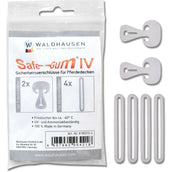 Waldhausen Fermeture de Sécurité Safe-Gum Gris Argent