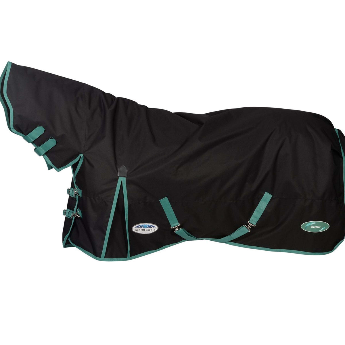 Weatherbeeta Couverture Imperméable Combo Neck Lite Plus 900d Black/Bottle Green