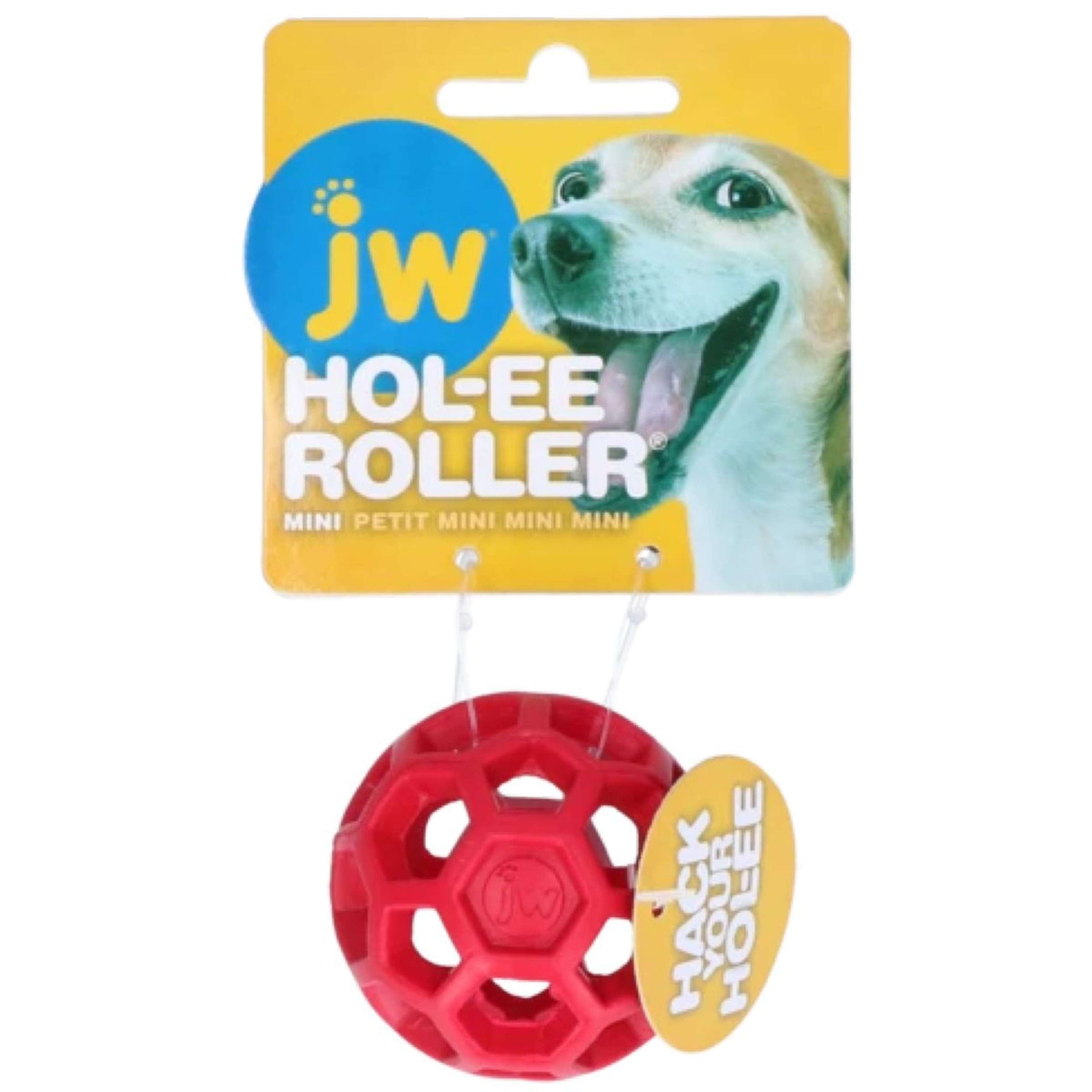 JW Balle de Jeu HOL-EE Roller Mini Rouge