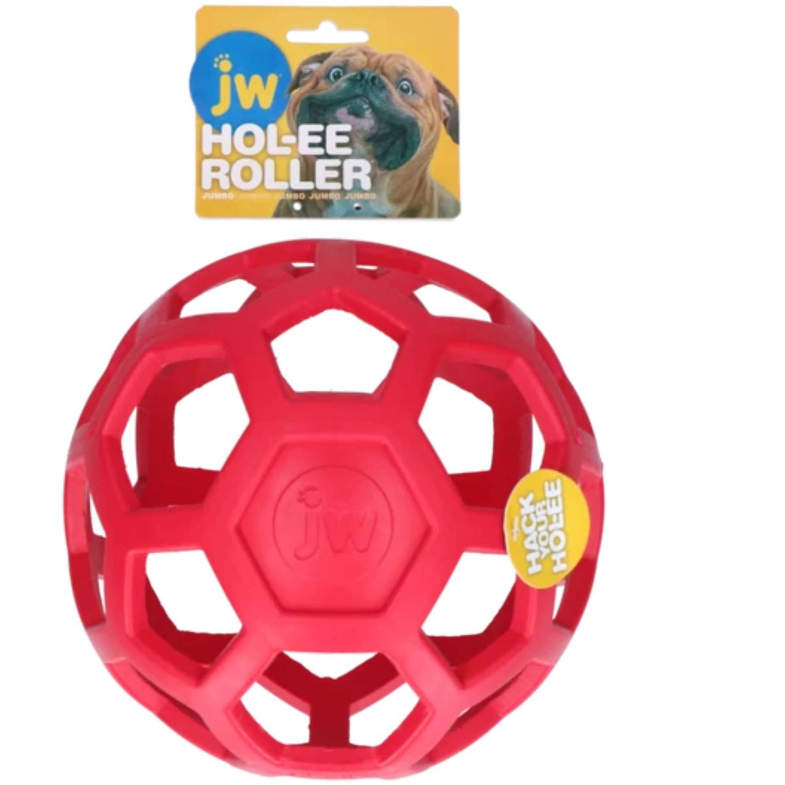 JW Balle de Jeu HOL-EE Roller Jumbo Rouge