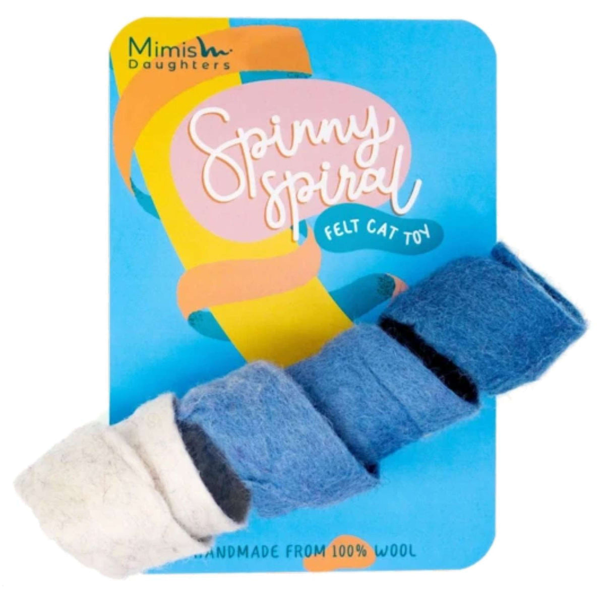 Mimis Daughters Jouet pour Chat Spinny Spiral Bleu