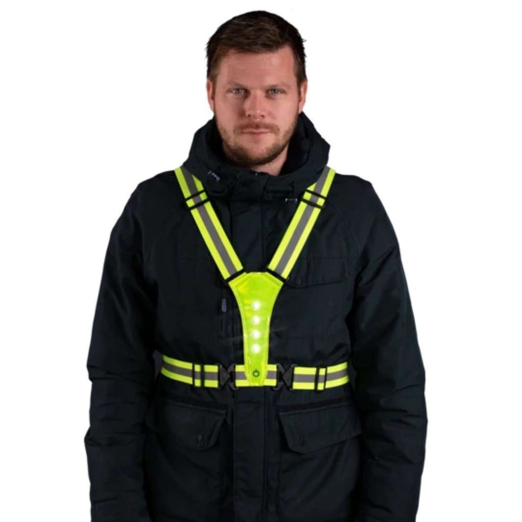Excellent Human Safety Harness Nightwalk Jaune