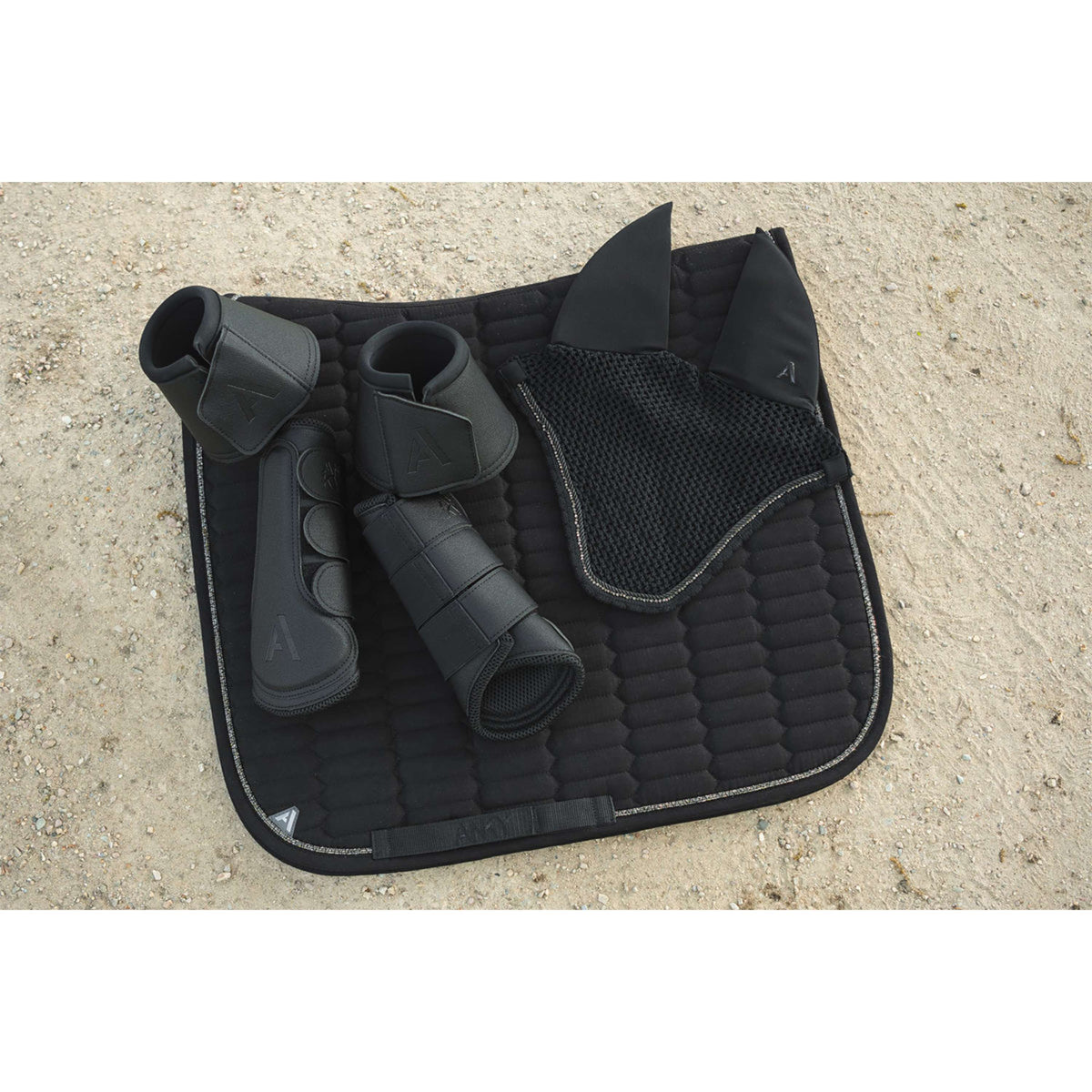 ANKY Tapis de Selle Suede XB261110 Dressage Noir