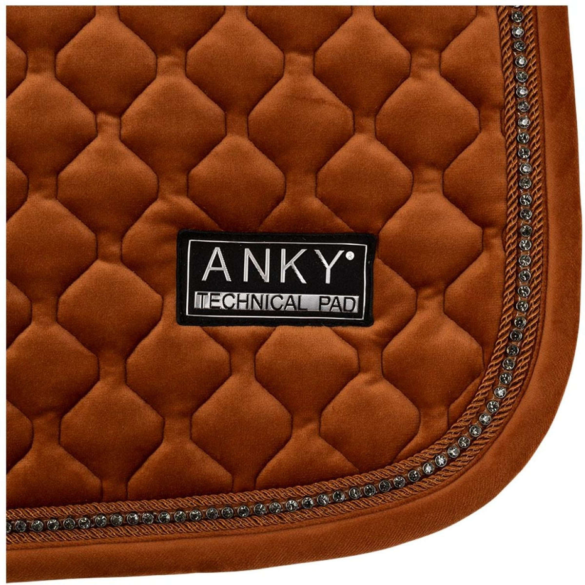 ANKY Tapis de Selle Velvet Stones de Saut Rouille