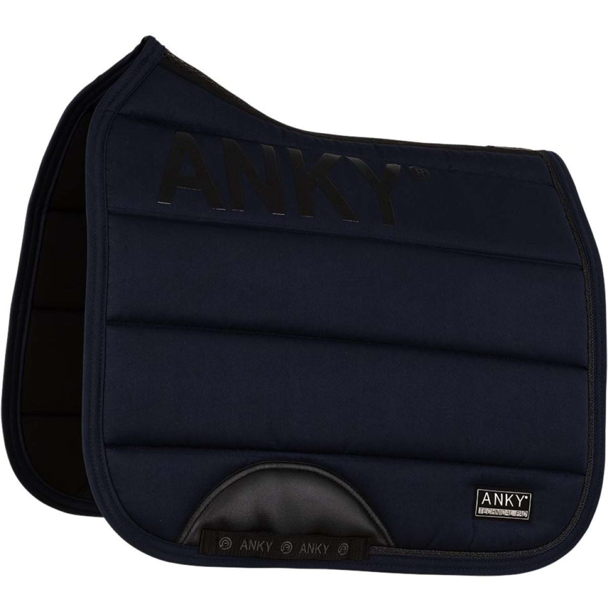 ANKY Tapis de Selle Leafs Dressage Marin foncé