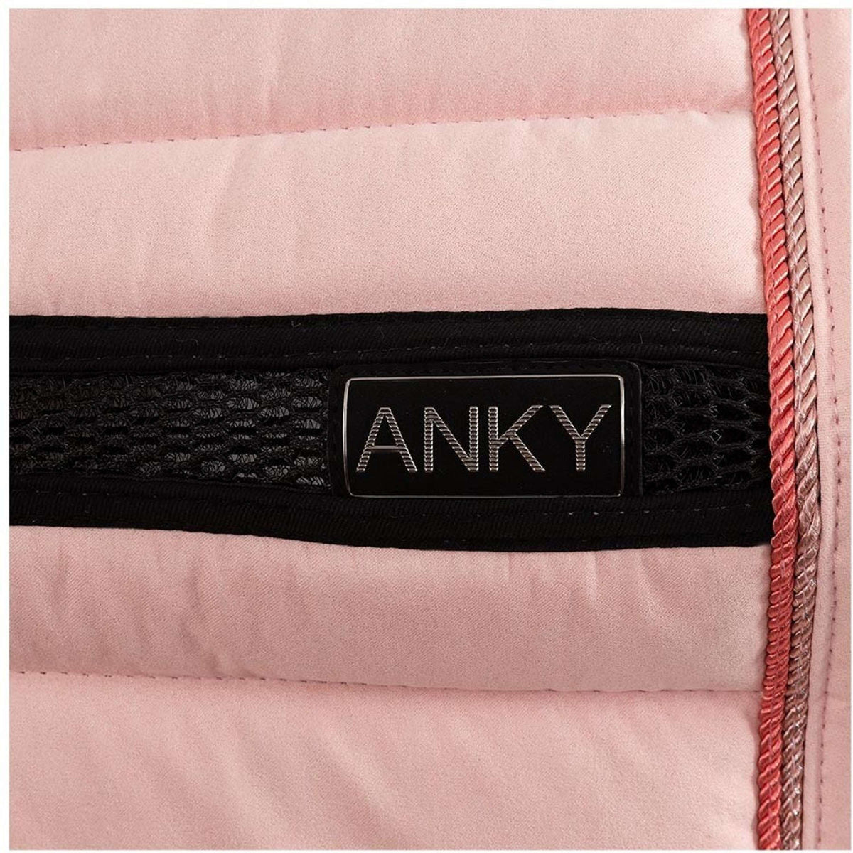 ANKY Tapis de Selle XB241110 Dressage Pale Rosette