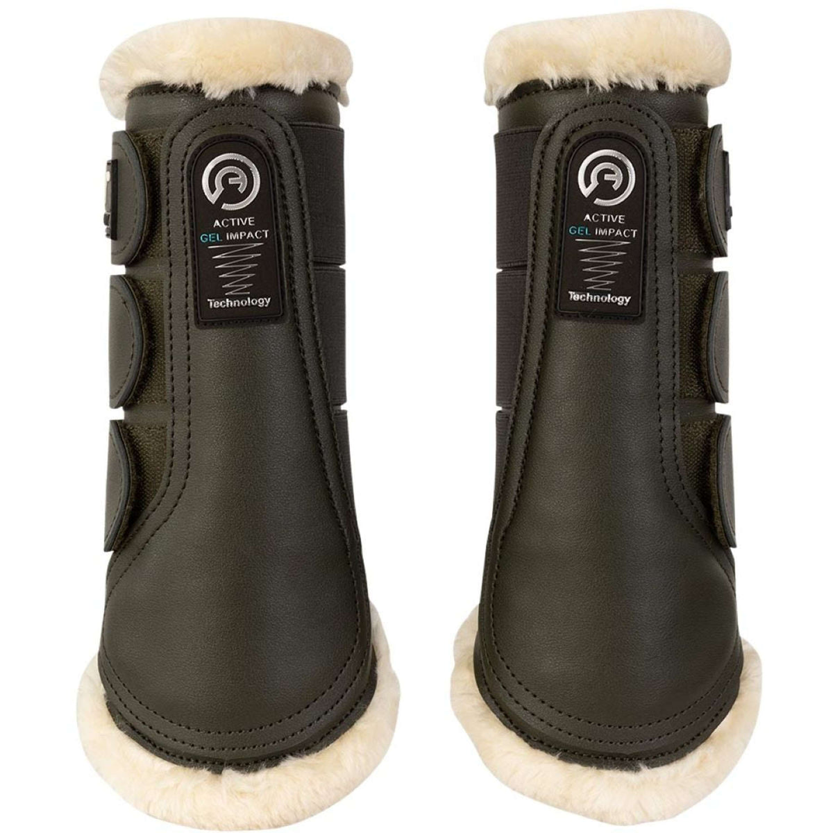 ANKY Dressage Boots Active Gel Impact Olive foncé