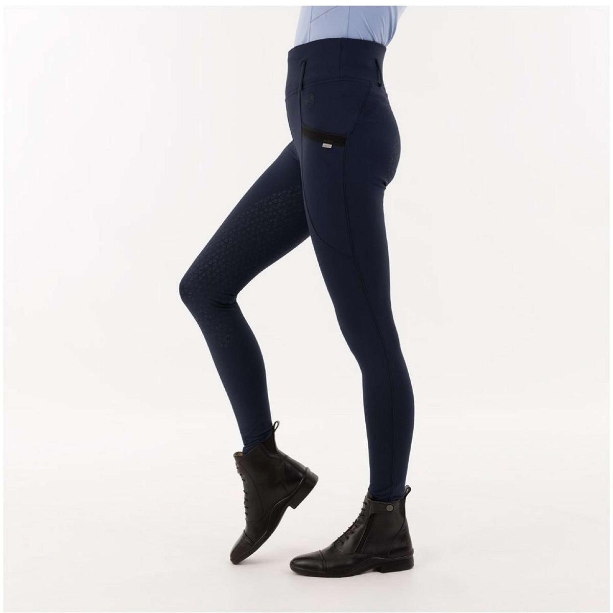 ANKY Legging d'Équitation Impactive Silicon Full Grip Marin foncé