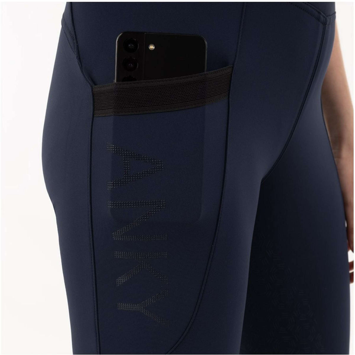 ANKY Legging d'Équitation Impactive Silicon Full Grip Marin foncé