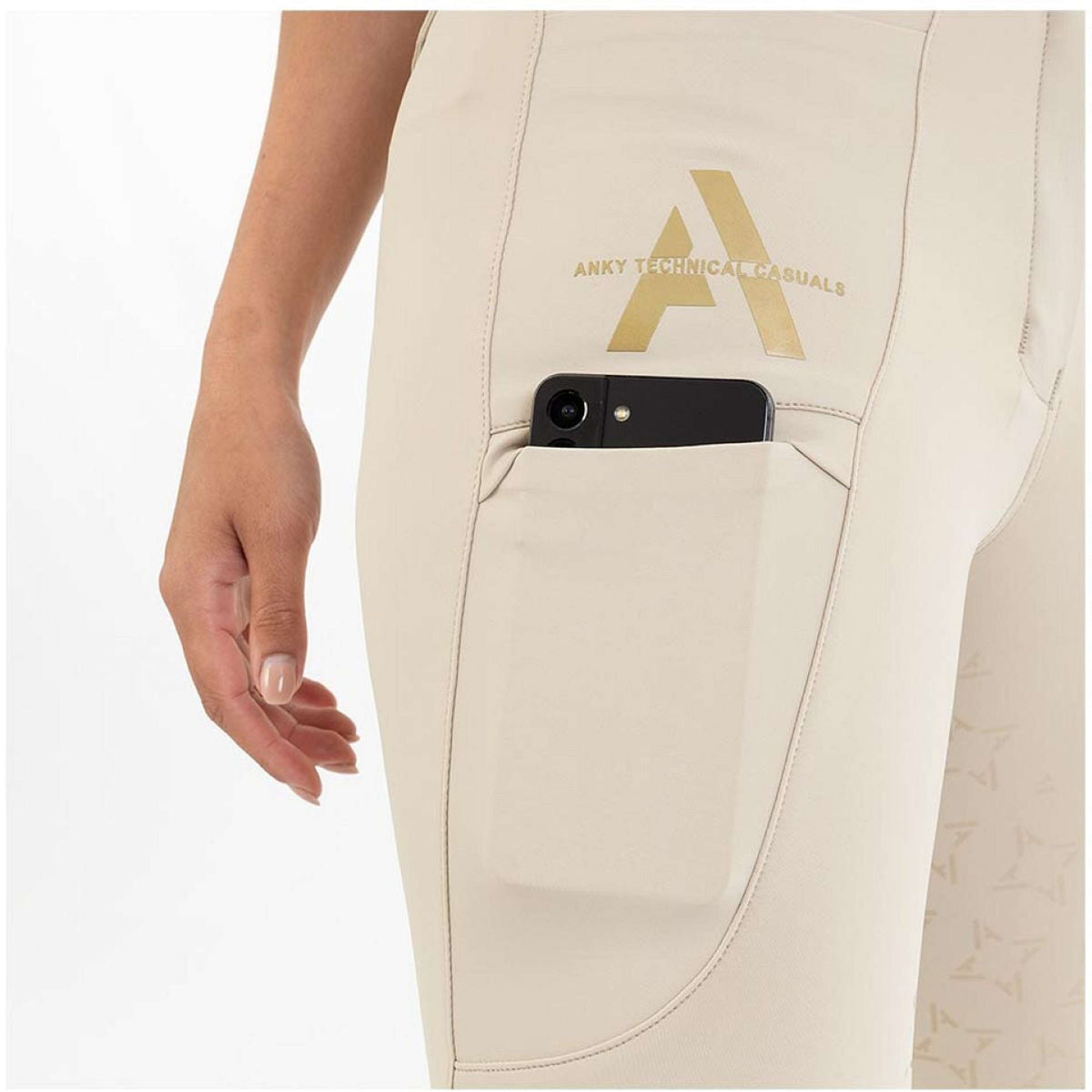 ANKY Pantalon d'Équitation Flowing Full Grip Island Fossil