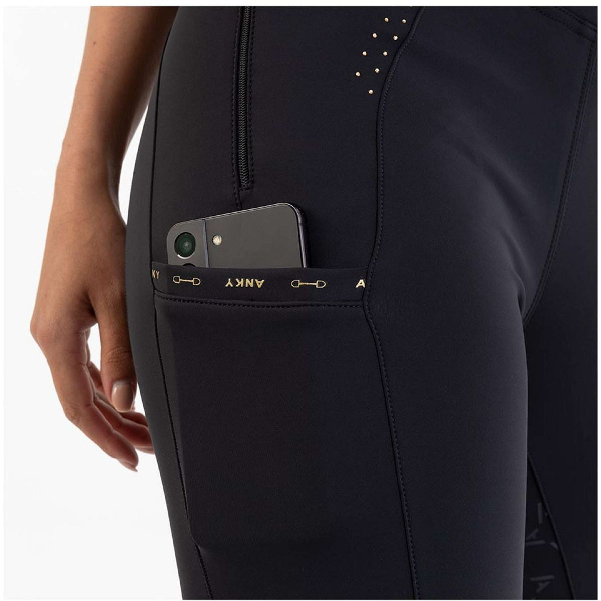 ANKY Legging d'Équitation Streaming Full Grip Noir