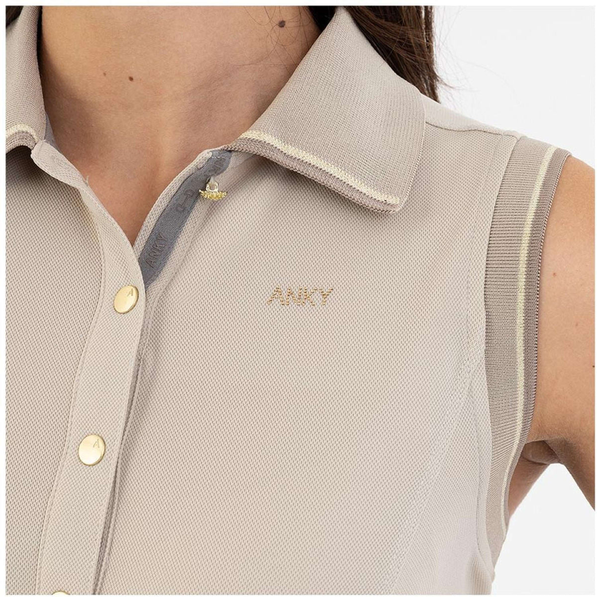 ANKY Polo ATC251202 Sans Manche Island Fossil