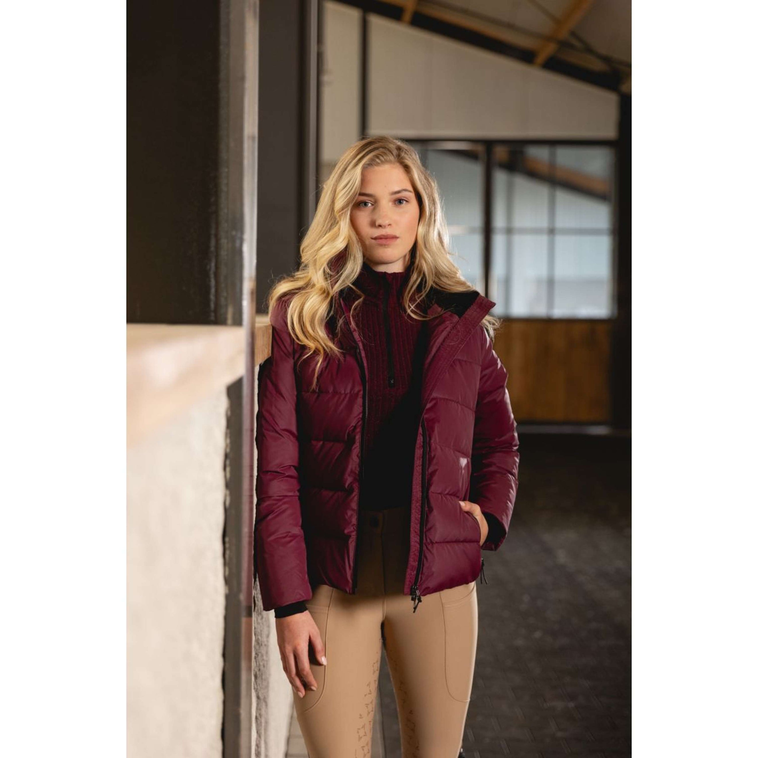 ANKY Veste AW25 Padded Windsor Wine ANKY Veste AW25 Padded Windsor Wine