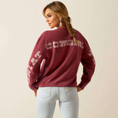 Ariat Sweater Cowgirl Tough Dry Rose