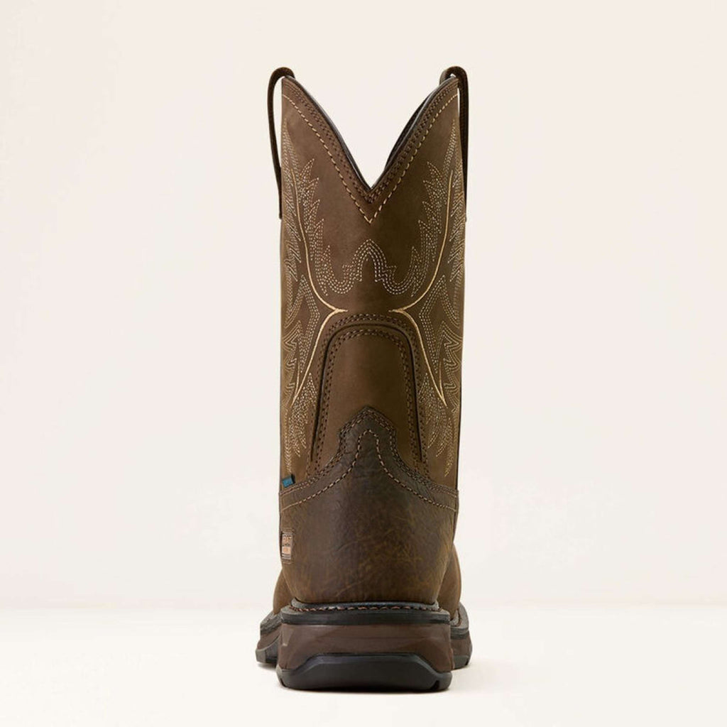 Ariat Bottes Western WorkHog XT Waterproof Wide Square Carbon Toe Hommes Brown/Mocha