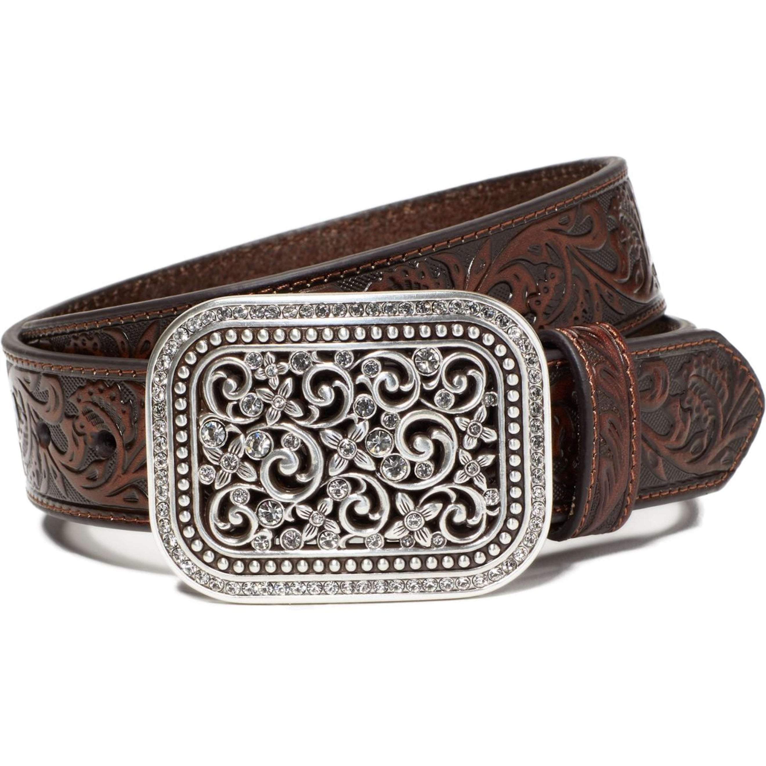 Ariat Ceinture Rhinestone Fillagree Marron Ariat Ceinture Rhinestone Fillagree Marron