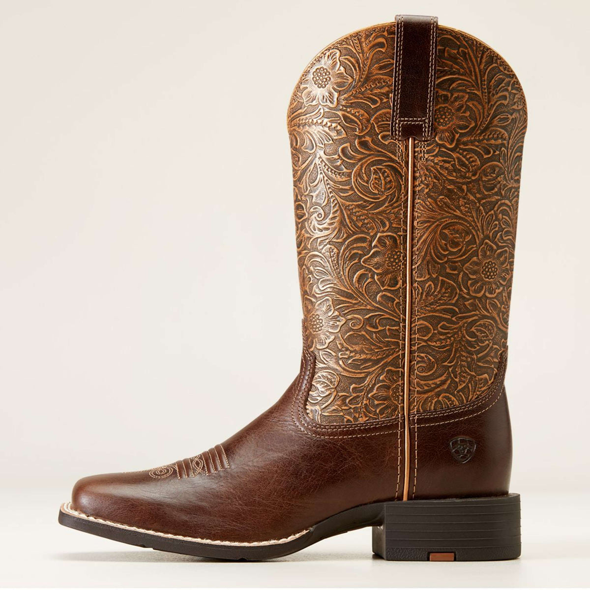 Ariat Bottes Western Round Up Wide Femme Marron
