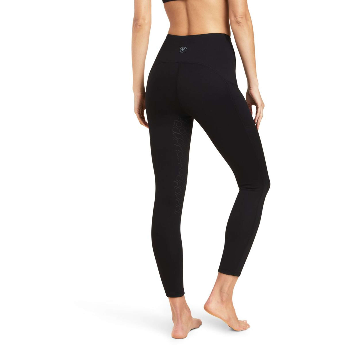 Ariat Legging d'Équitation Venture Thermal Half Grip Noir