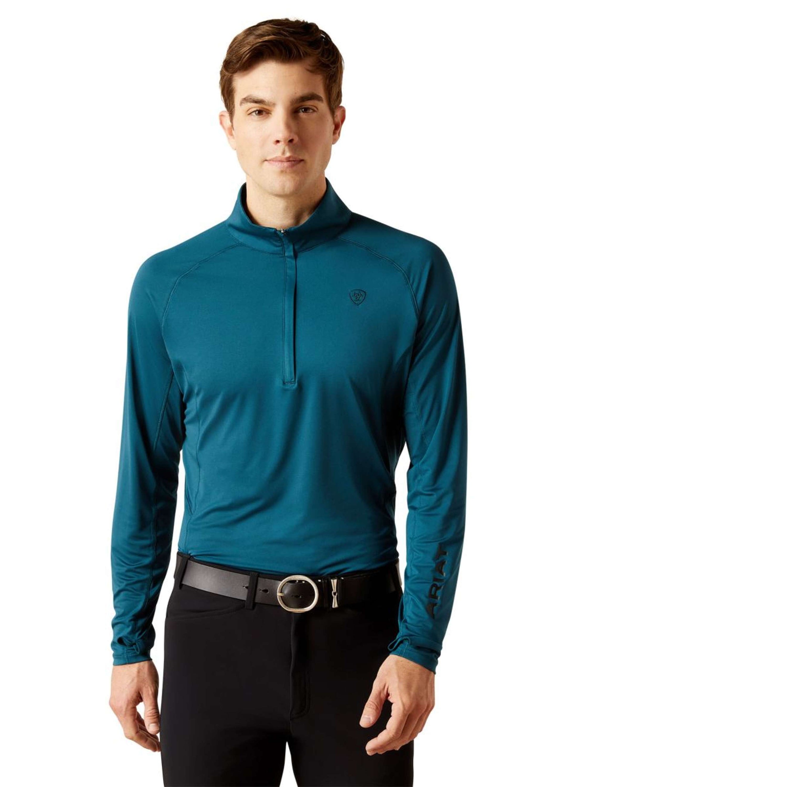 Ariat Base Layer Lowell Zip Hommes Reflecting Pond