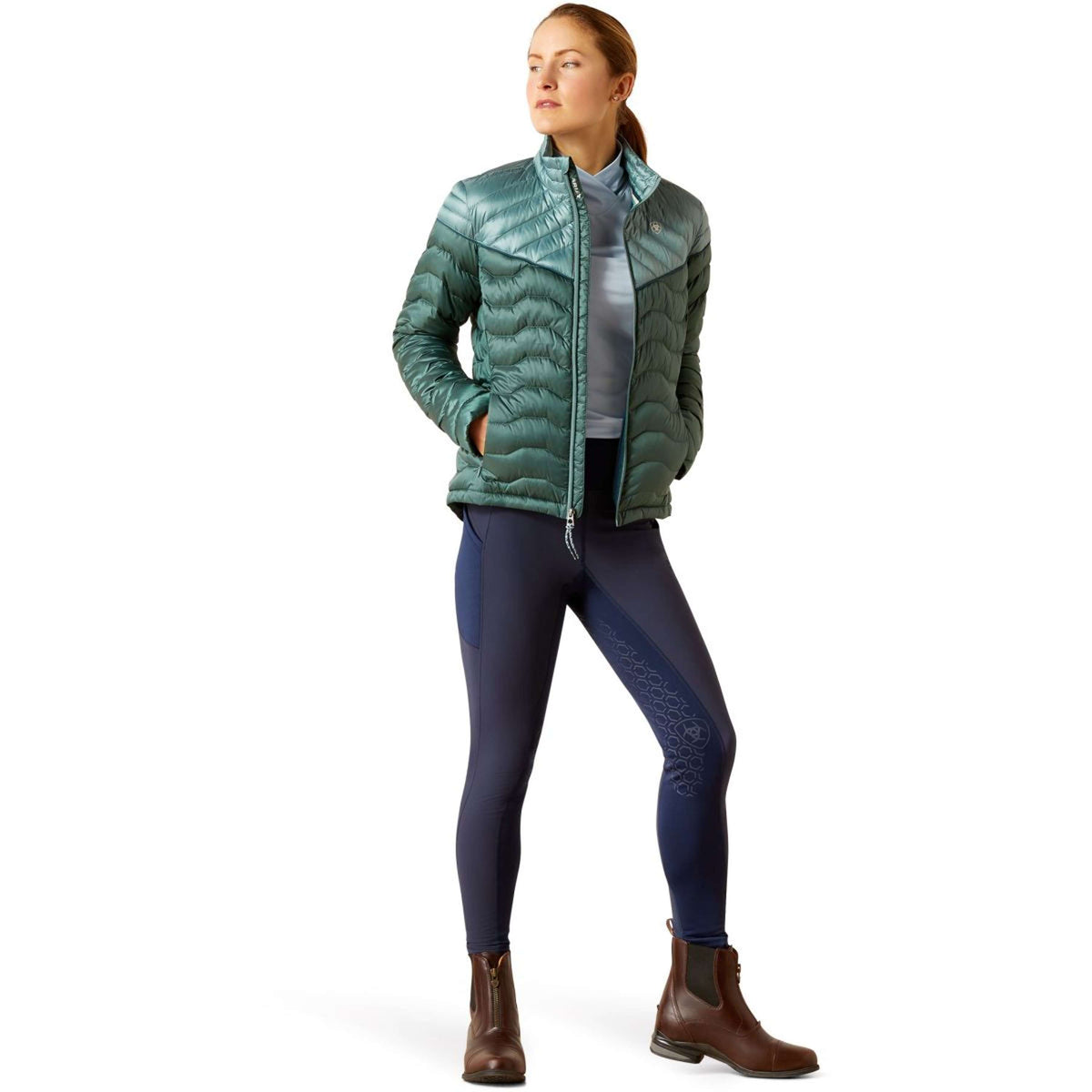 Ariat Veste en Duvet Ideal Ir Arctic/silver Pine