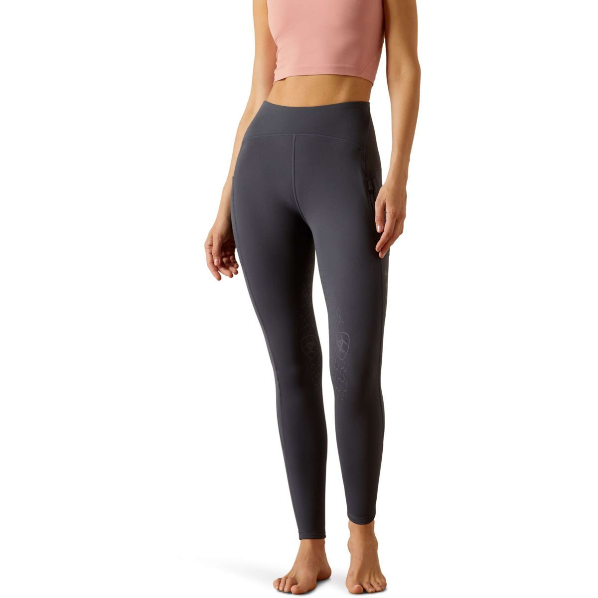 Ariat Legging d'Équitation Venture Thermal Prise de Genou Ombre Blue