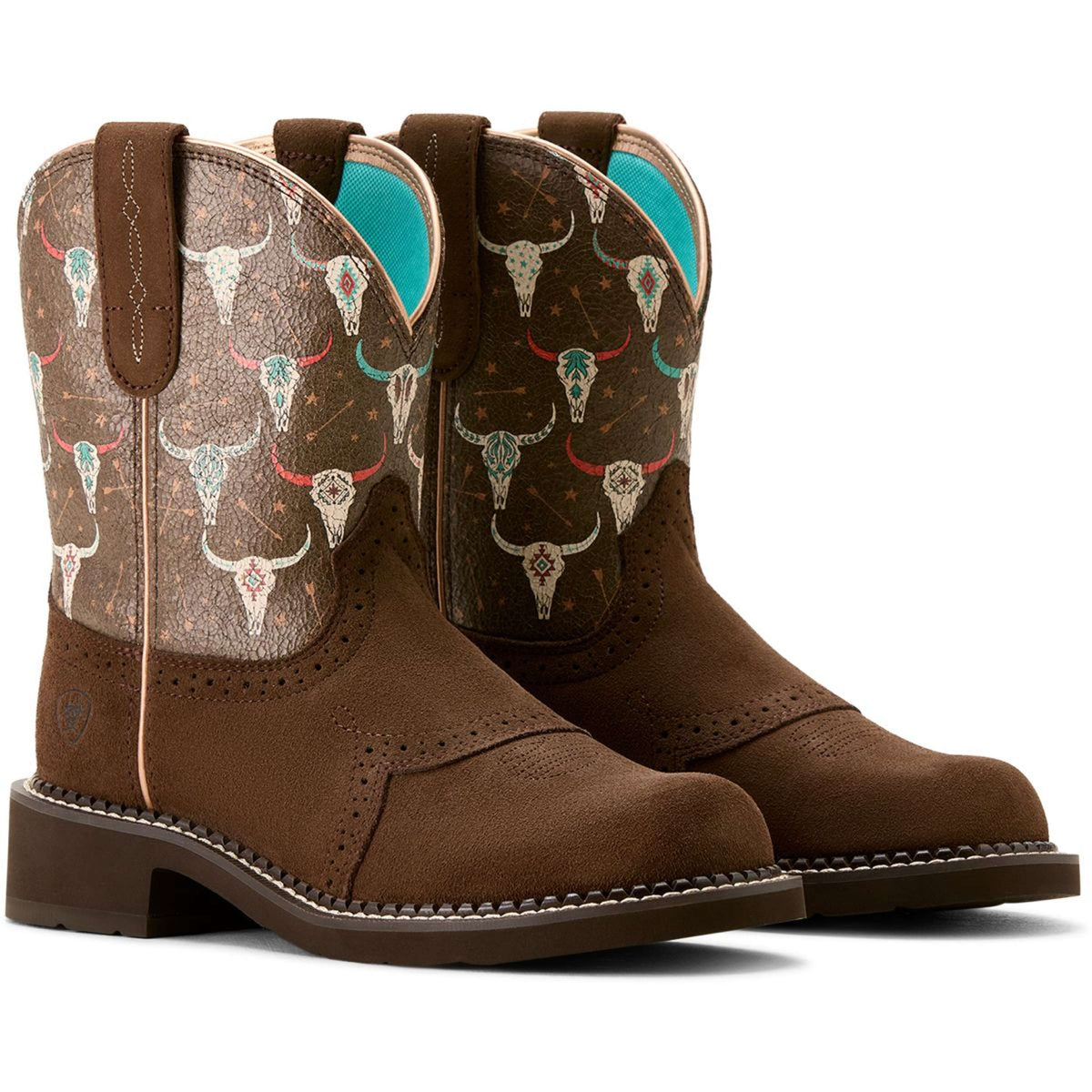 Ariat Bottes Western Fatbaby heritage Barley Brown