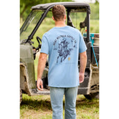 Ariat T-Shirt Blazing Saddle Hommes Bleu