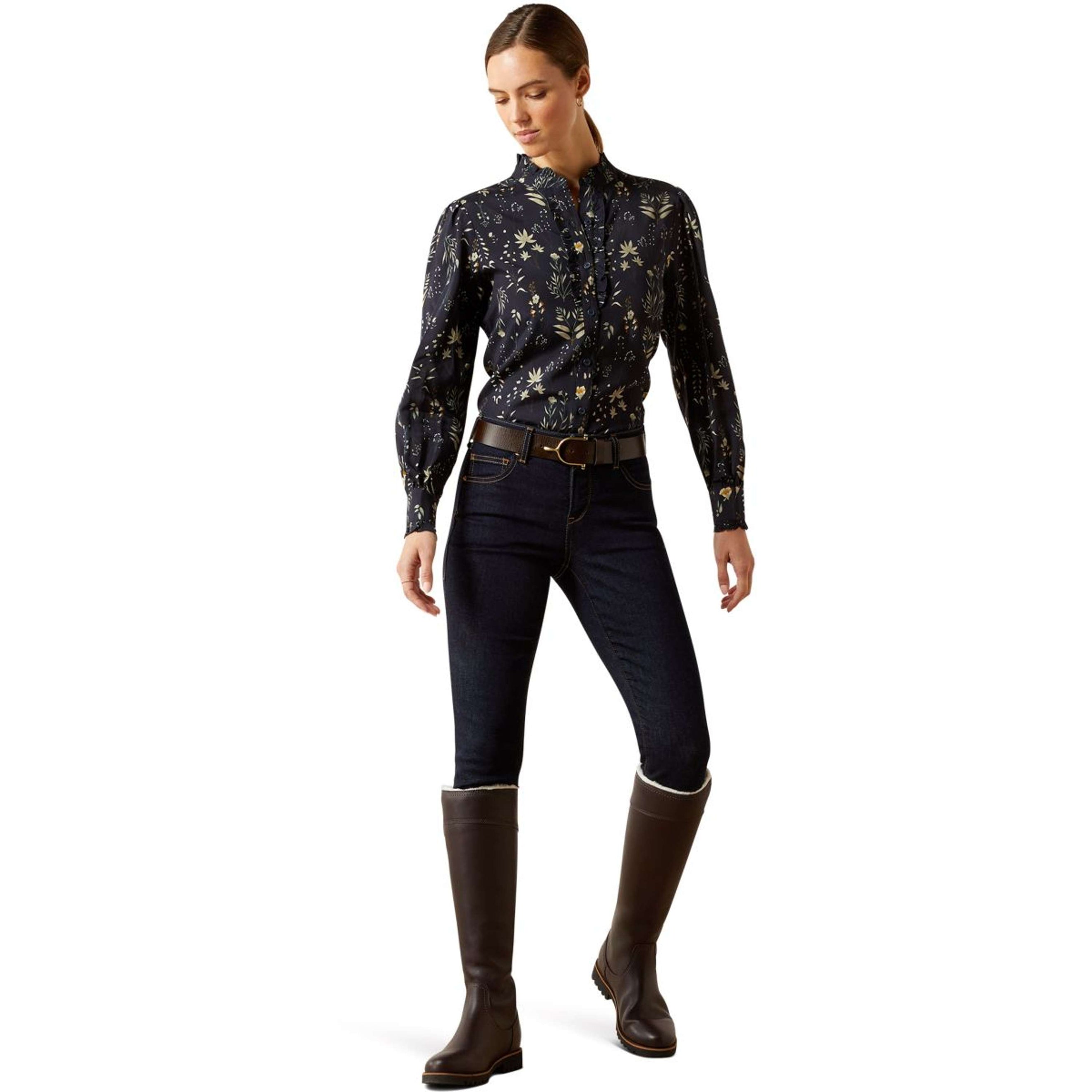 Ariat Blouse Cricklade Femme Marin Ariat Blouse Cricklade Femme Marin