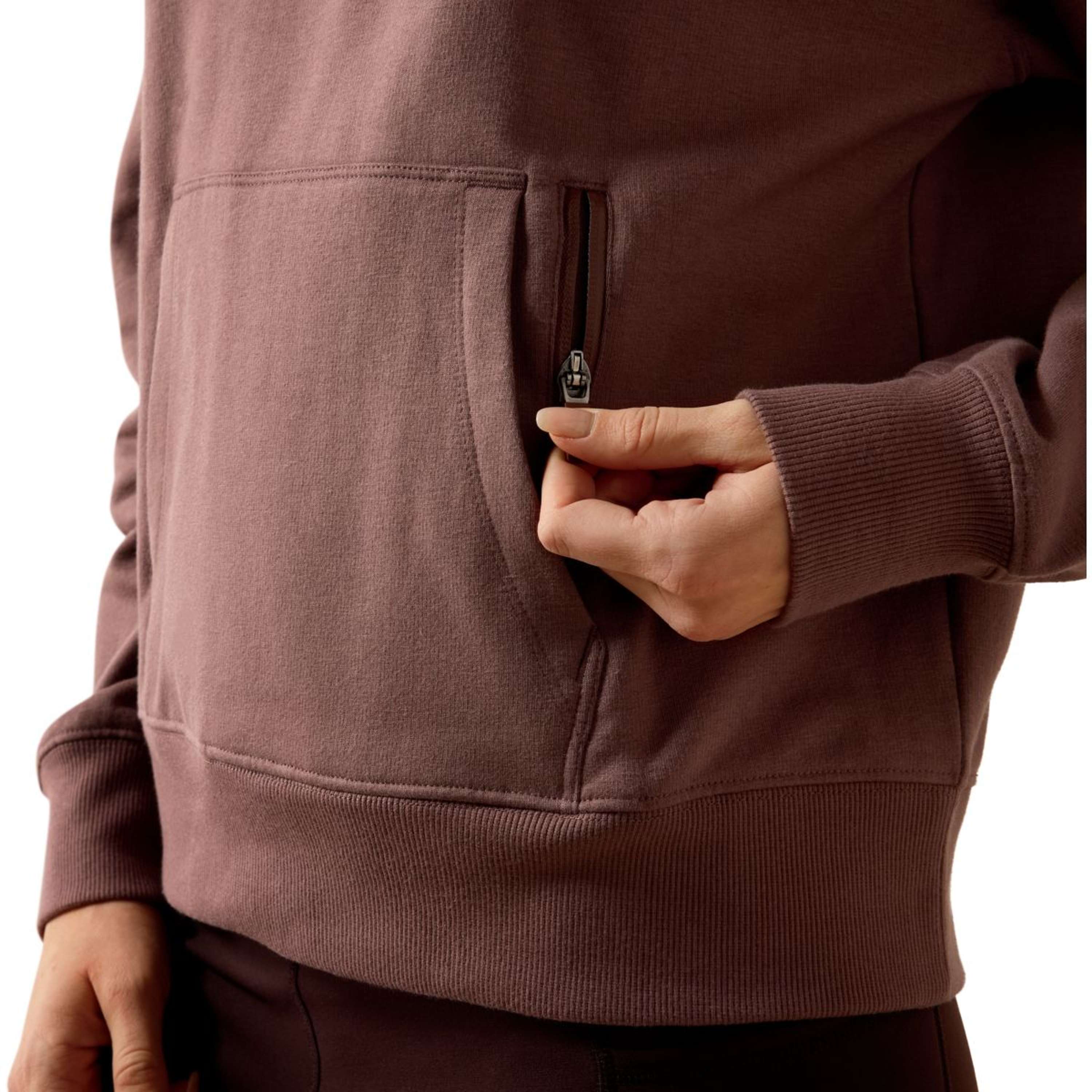 Ariat Pull col Hoodie Martine Femme Peppercorn
