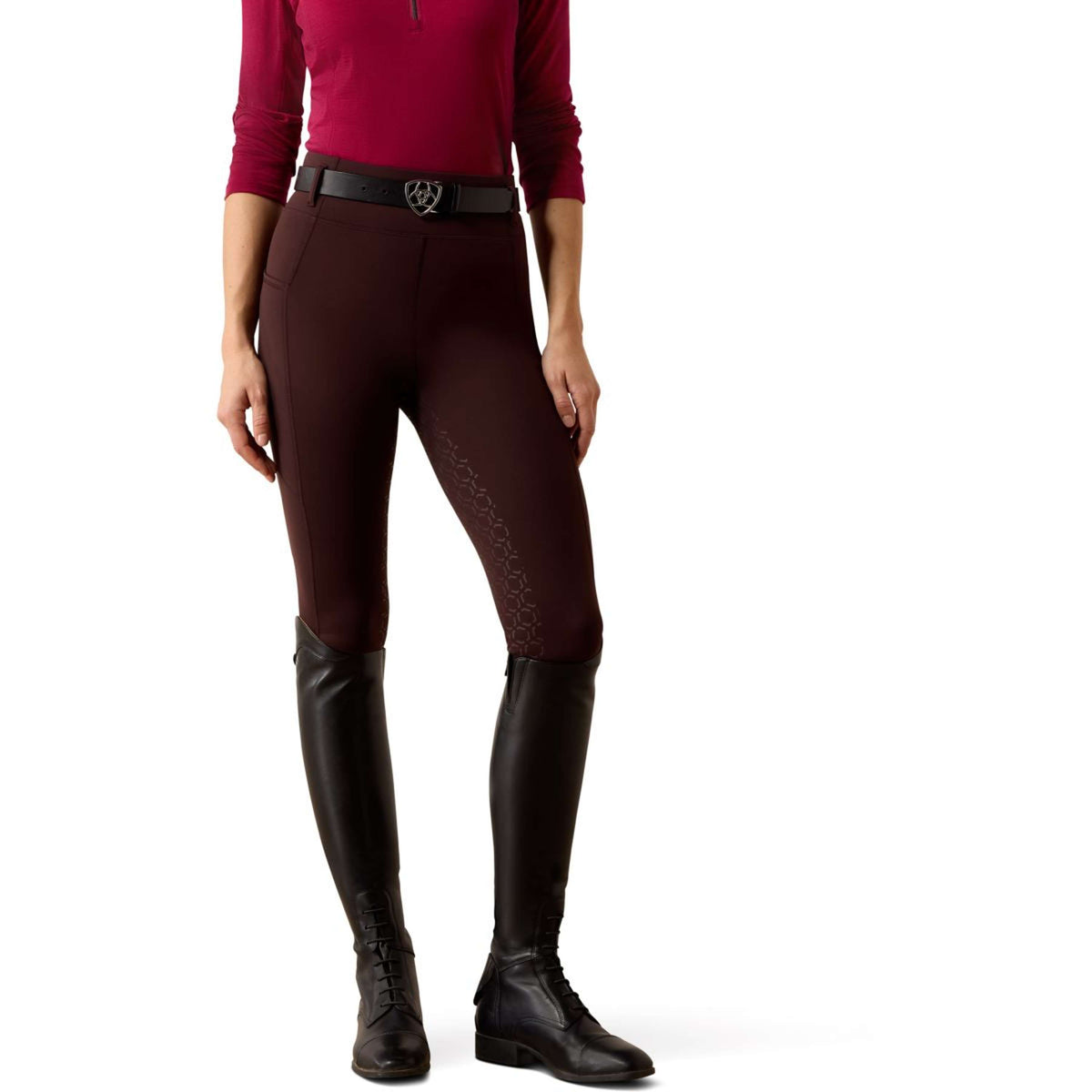Ariat Legging d'équitation chauffant Venure 2.0 Femme Chocolate Plum
